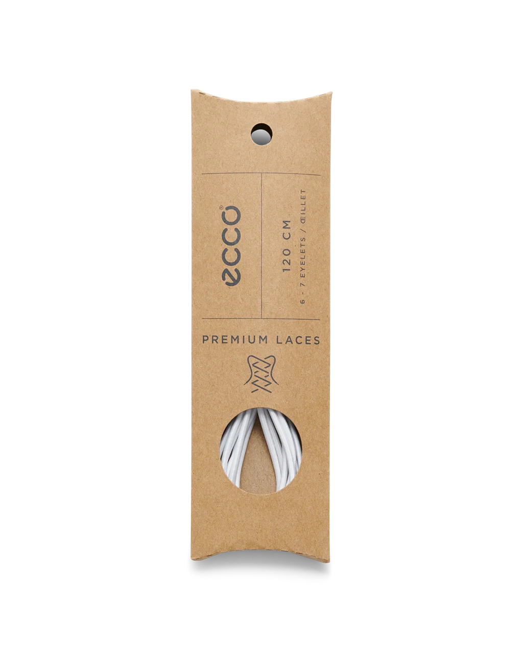 ECCO Fast lock lace 120, hvit