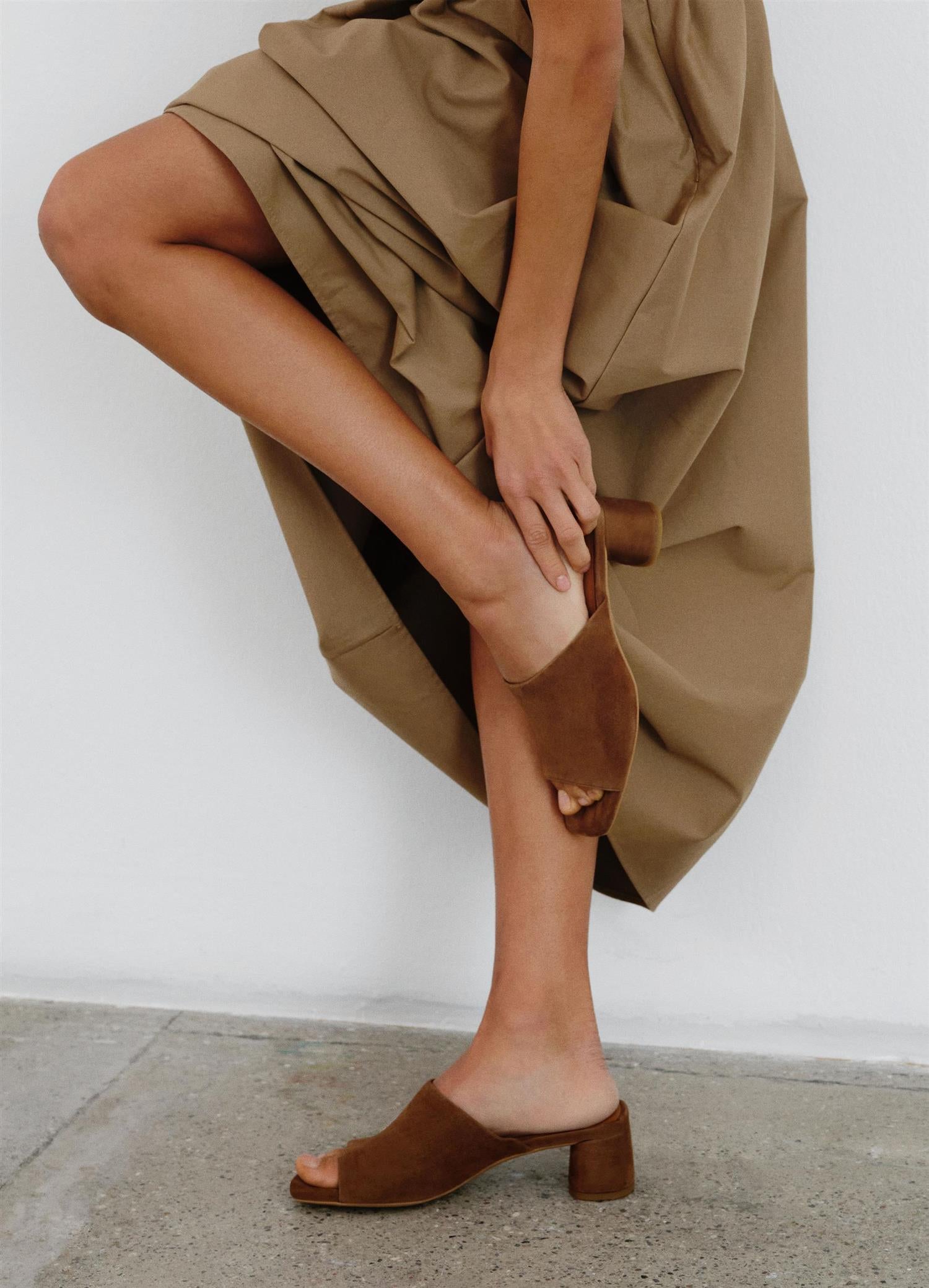 Vagabond Piper mule 45, coccoa brown