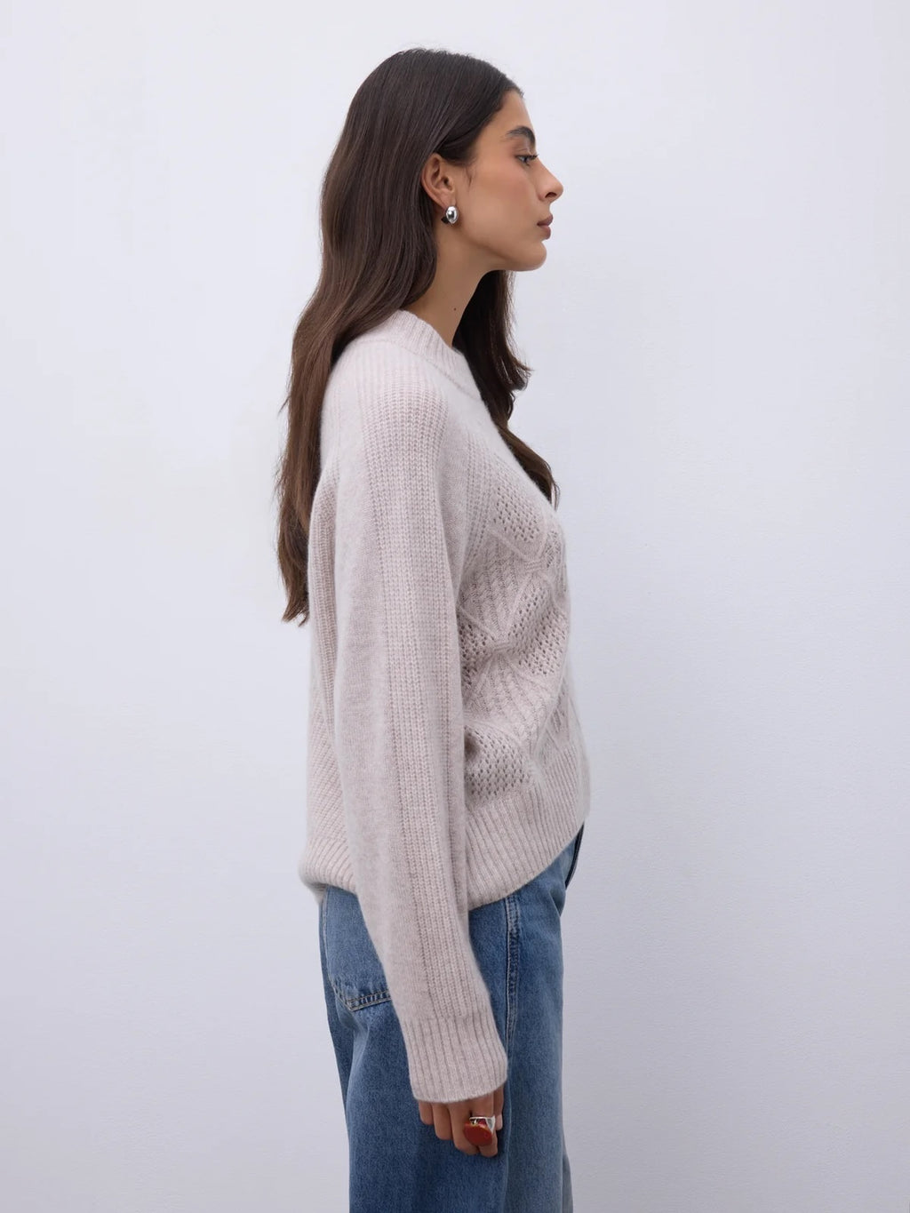 Notshy Cashmere Cicely sweater, sand