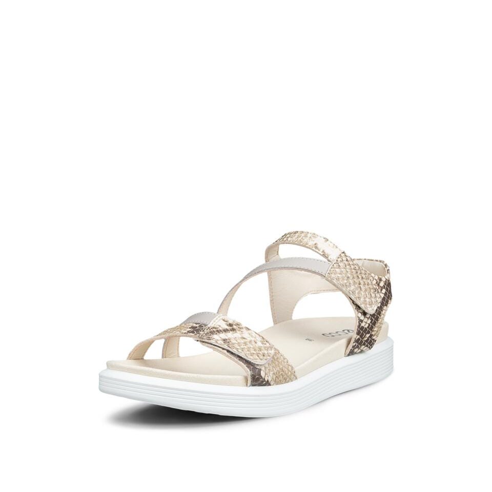 ECCO Soft Sandal D, Foil/python