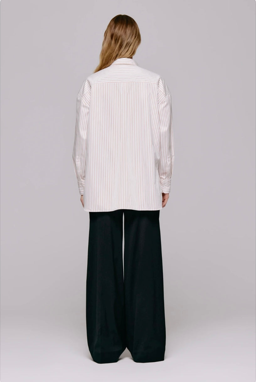 Julie Josephine Edwina shirt, burnt orange stripe