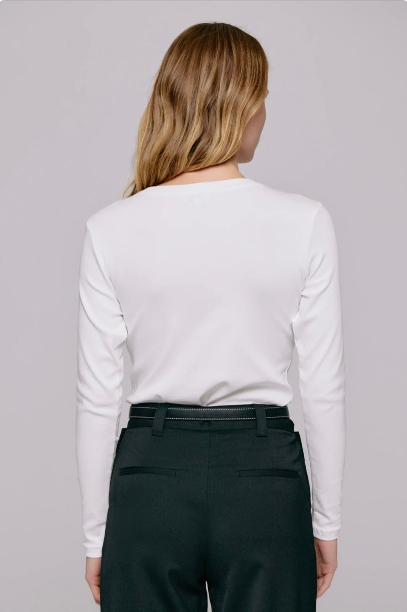 Julie Josephine Andrea Longsleeve, hvit