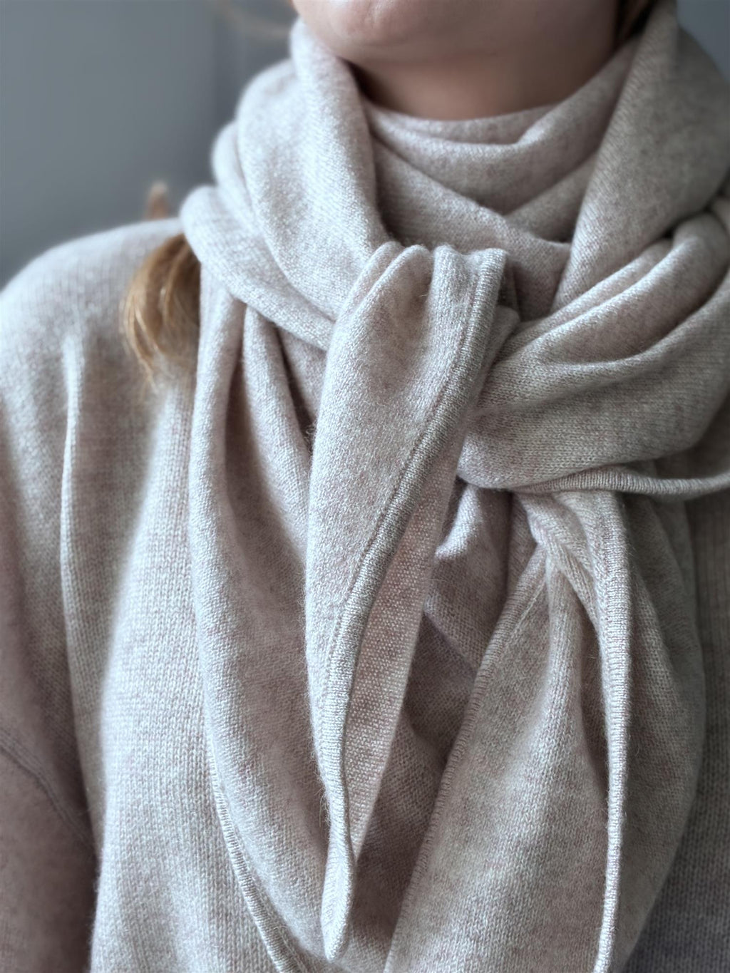 Notshy Cashmere Eleonore skjerf, sand