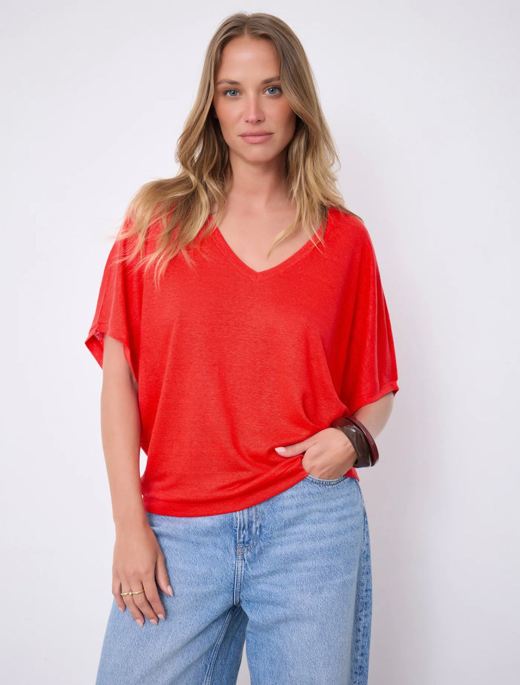 Notshy Cashmere Sophia tshirt, Rød