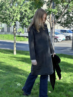 Natura Cashmere Nella coat, colombo dark grey