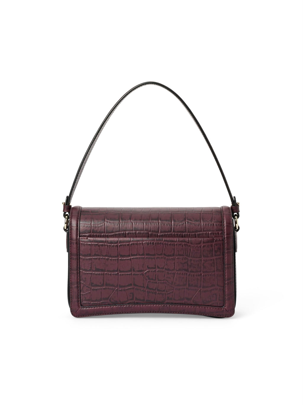 ECCO Pinch Bag Croc, Raisin