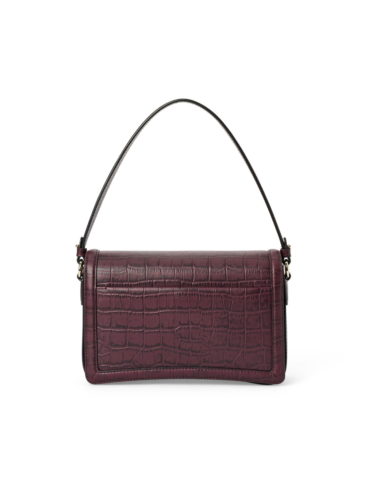 ECCO Pinch Bag Croc, Raisin