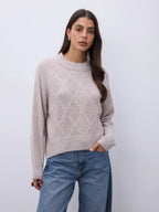 Notshy Cashmere Cicely sweater, sand