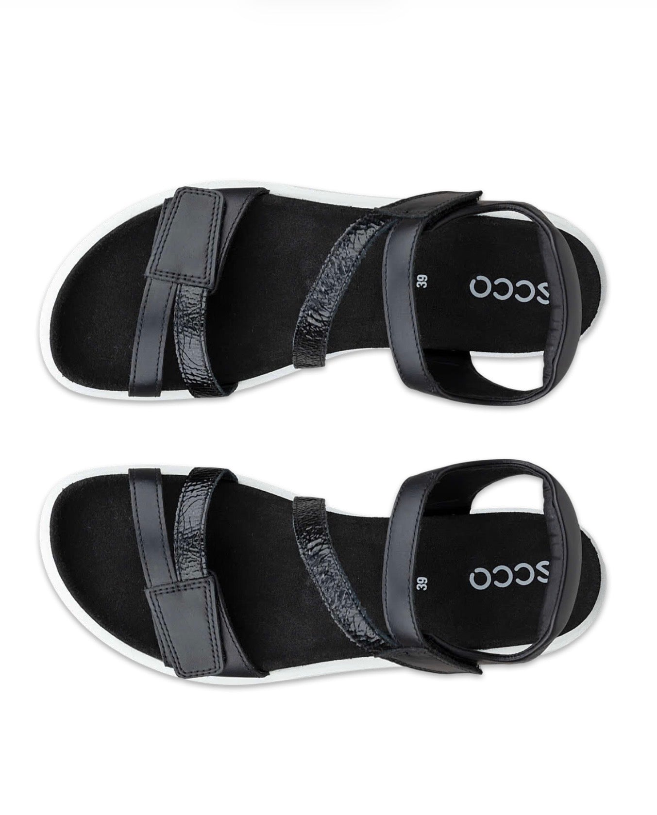 ECCO Soft sandal D, Sort