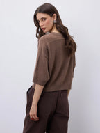Notshy Cashmere Lilou top, cafe au lait