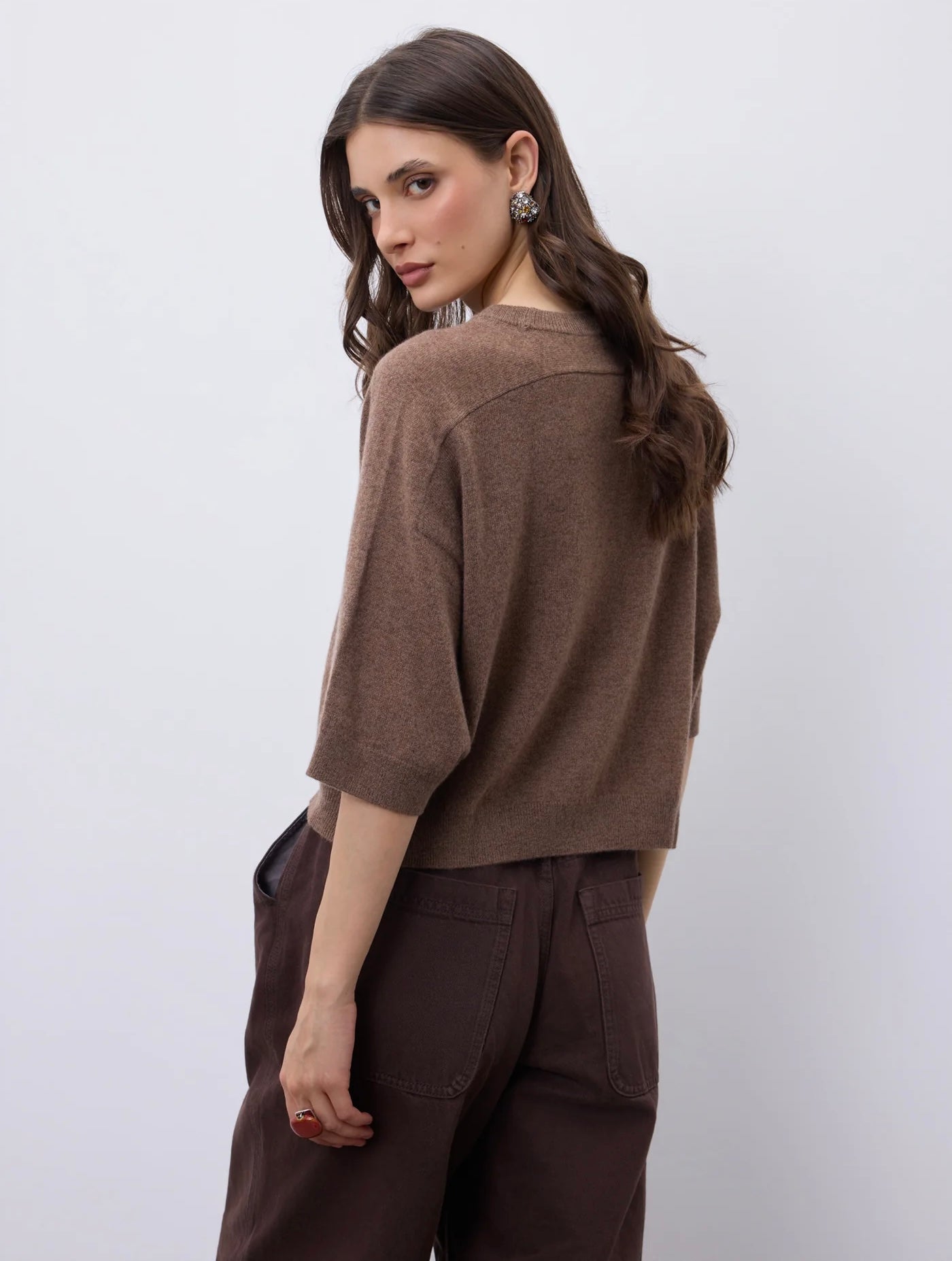 Notshy Cashmere Lilou top, cafe au lait
