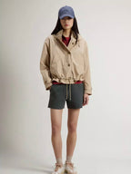 Woolrich Short urban touch parka, white pepper