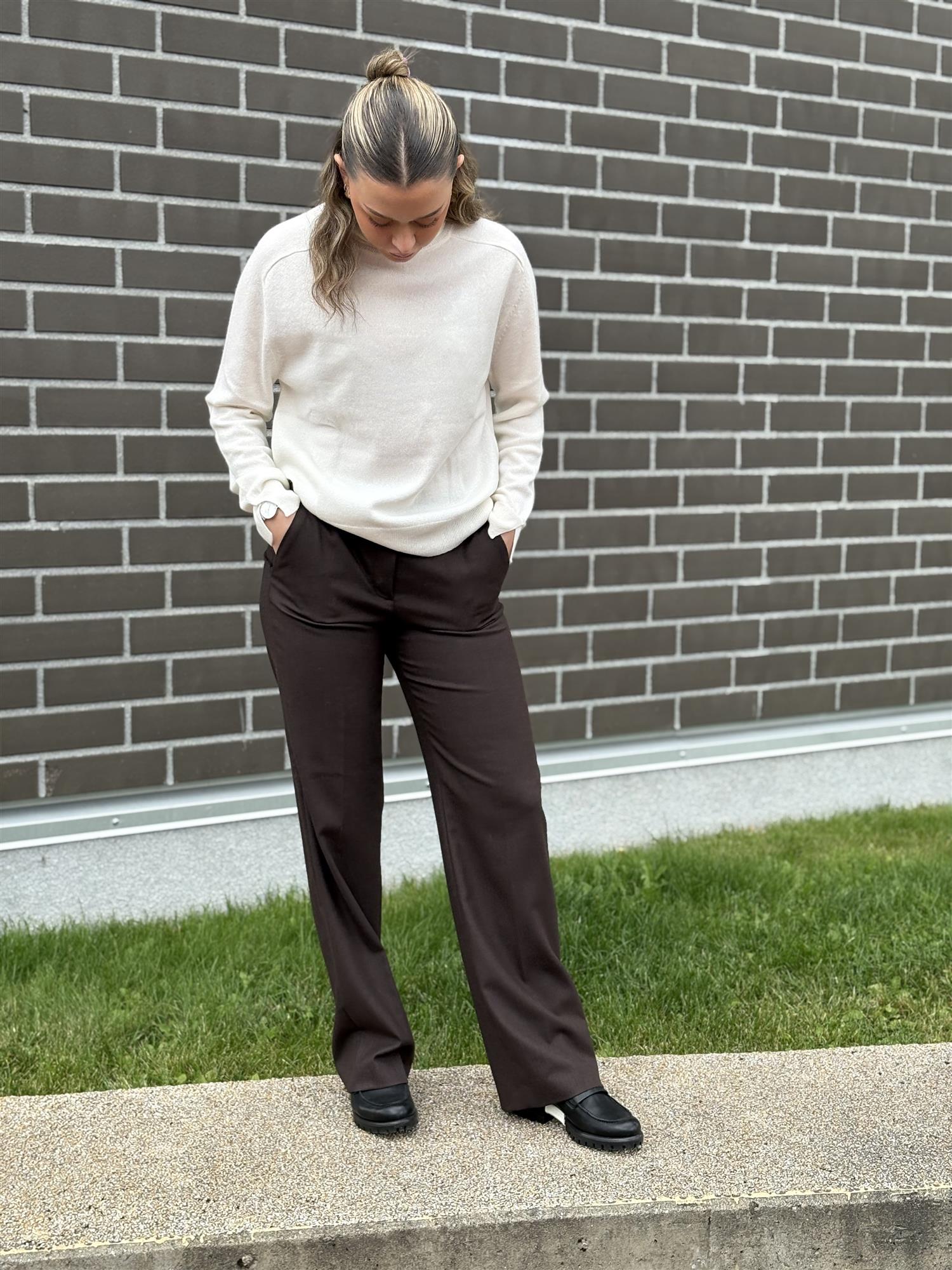 Seductive Luca Cashmere Touch Flanell, Dark brown