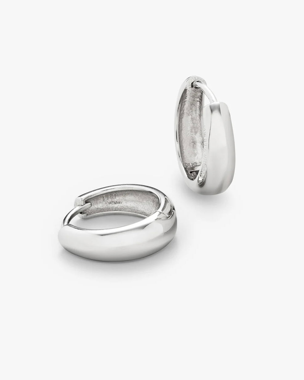 Philippa Studios Dome Hoops Large, sølv