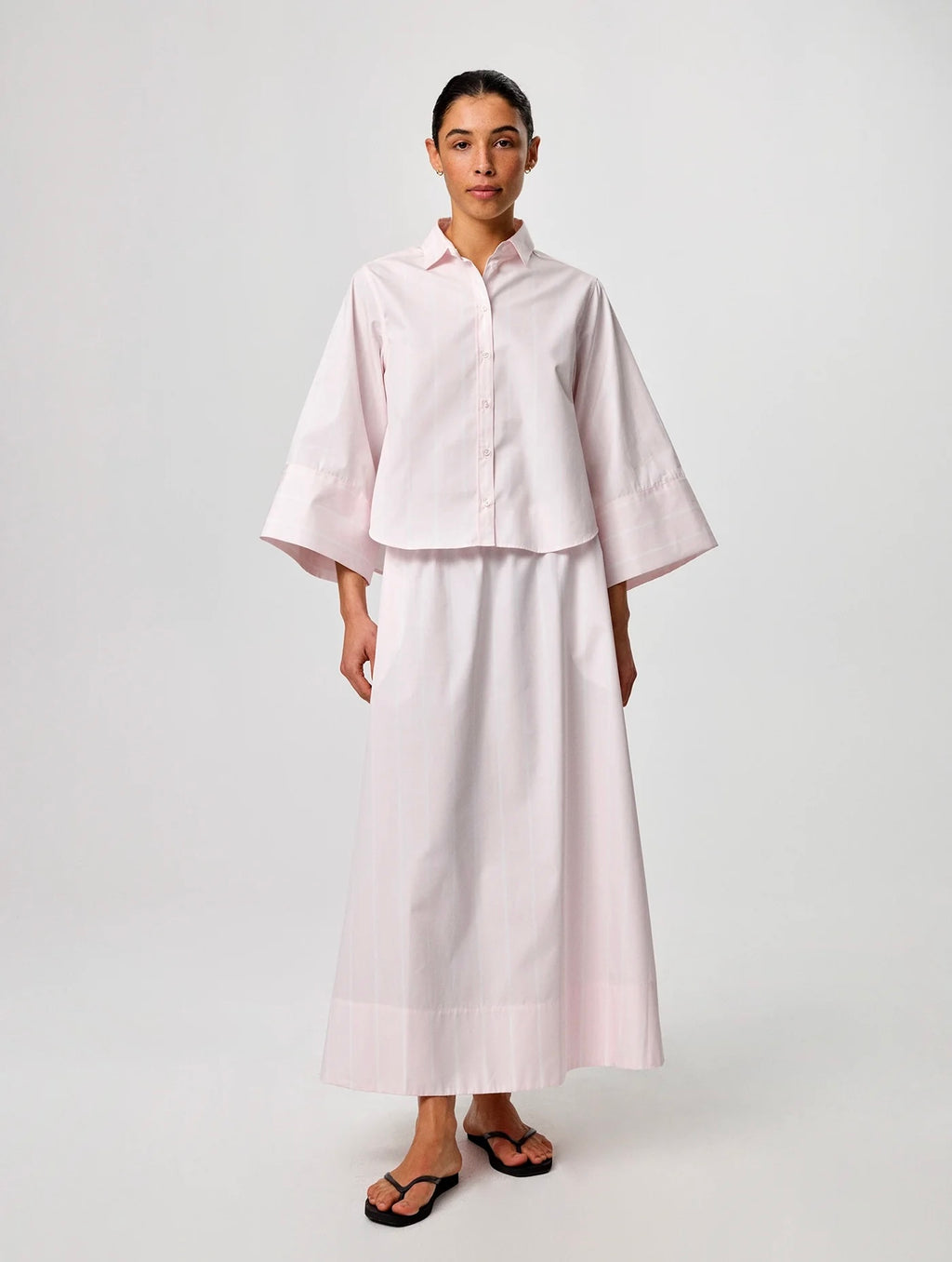Julie Josephine Anja shirt, Peony stripe