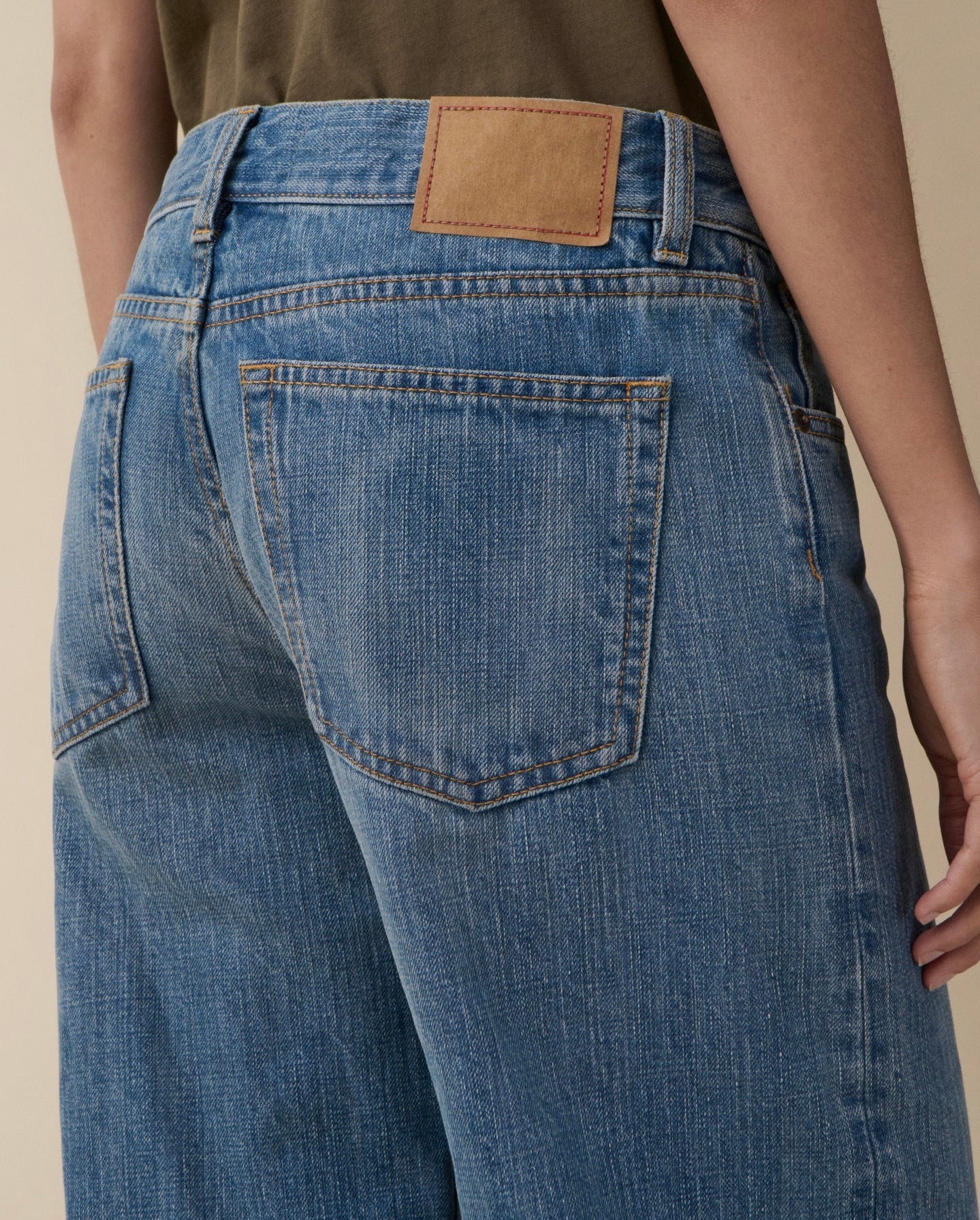 Jeanerica Kyoto, mid blue righe