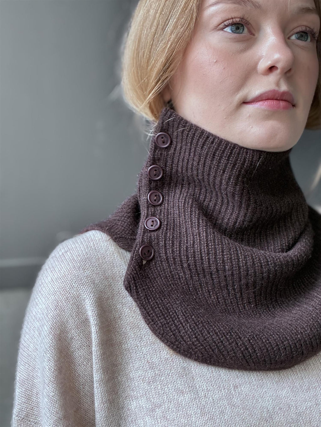 Notshy Cashmere Baya hals, cacao