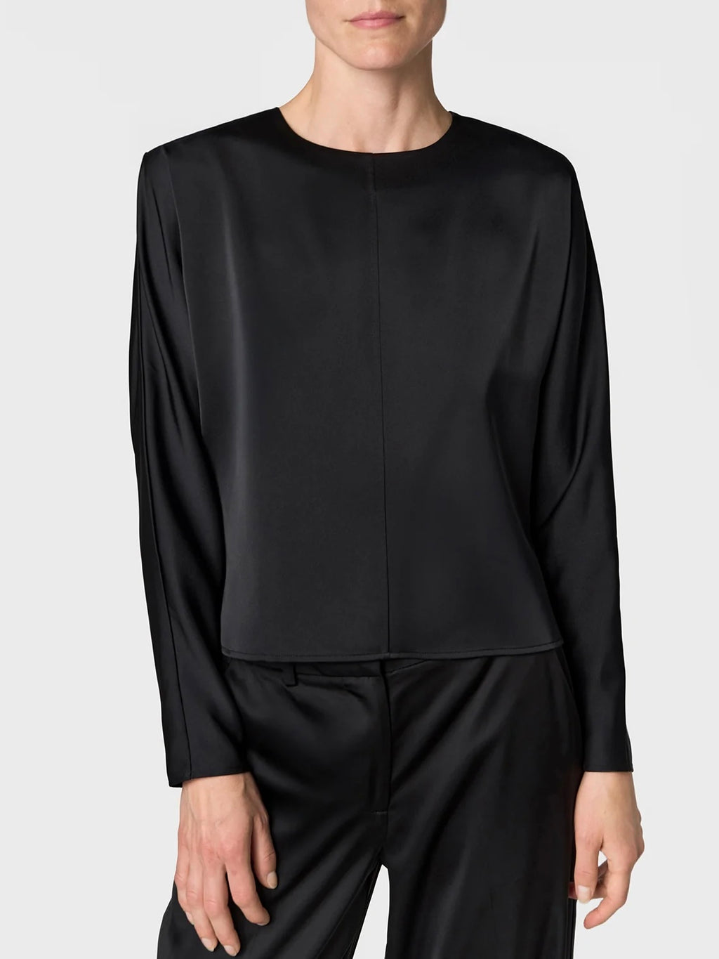Marville Road The Cedar satin blouse, sort
