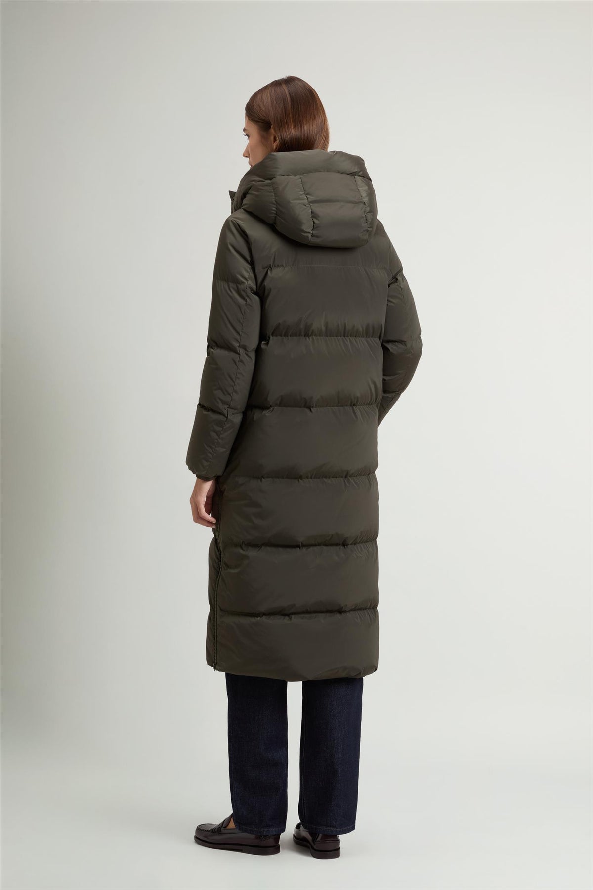 Woolrich Long Kelly parka, dark green