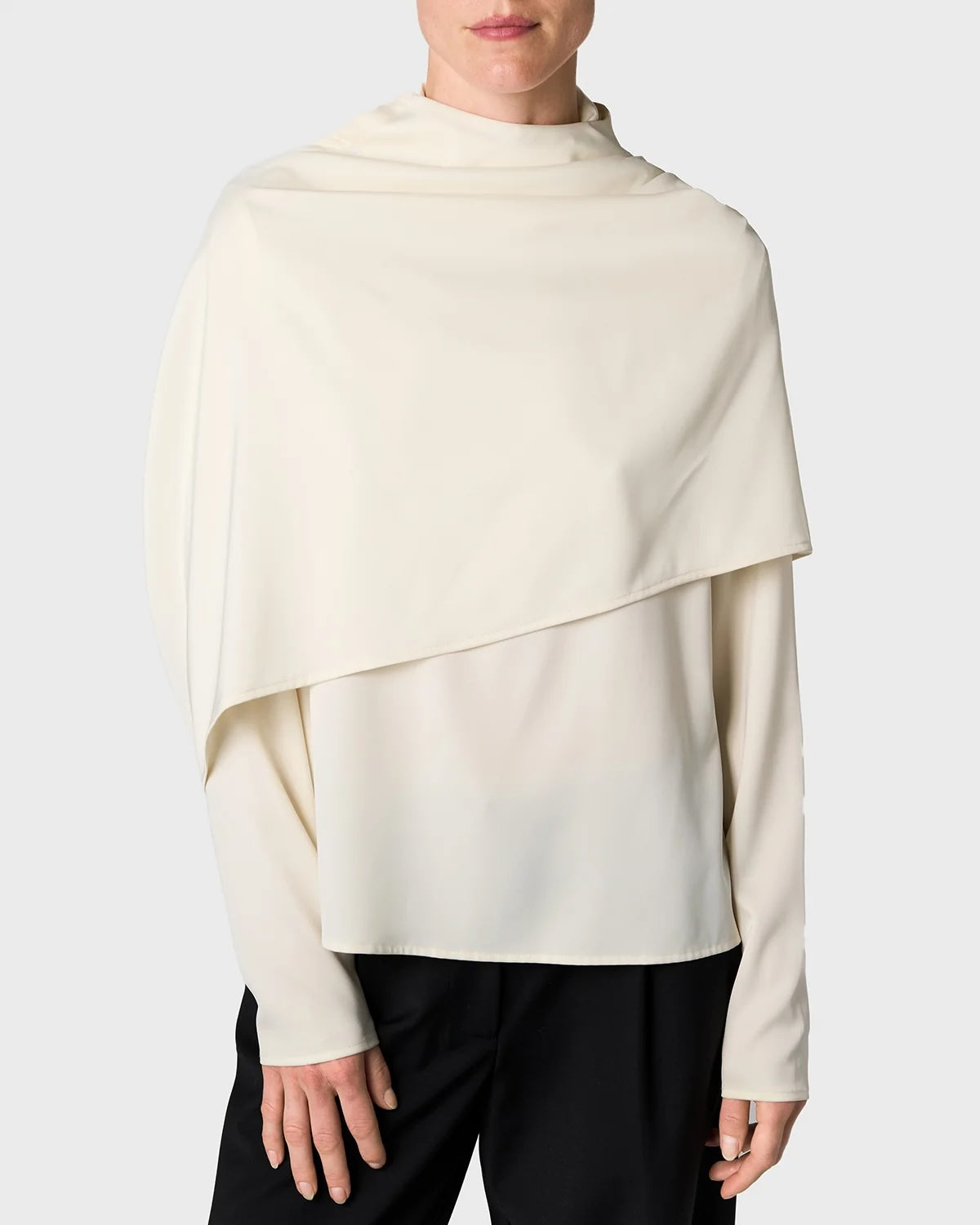 Marville Road The Sophia satin blouse, creme