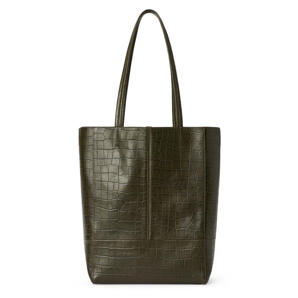 ECCO Aven tote croc, Green pine