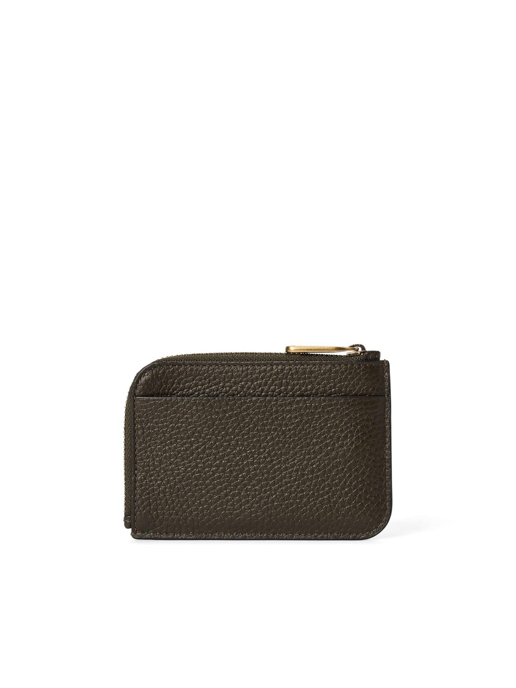 ECCO Card case zipped pebbled, green pine