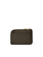 ECCO Card case zipped pebbled, green pine