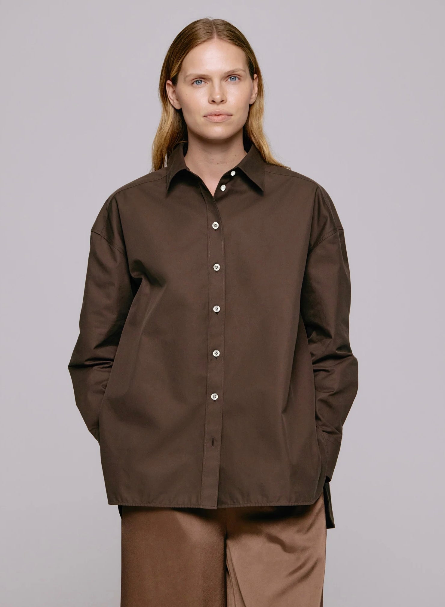 Julie Josephine Edwina shirt, true brown