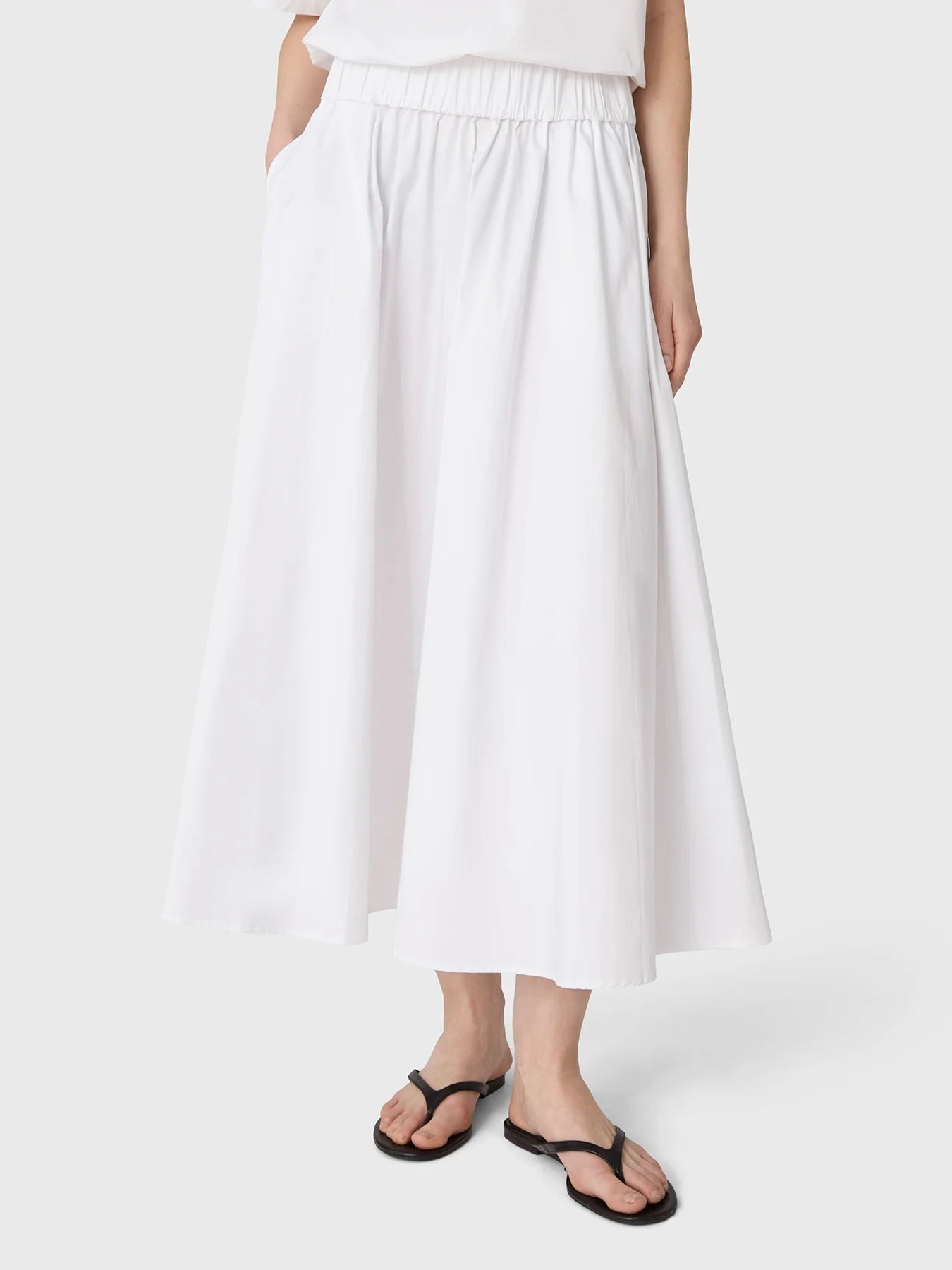 Marville Road The Cleo cotton skirt, crisp white