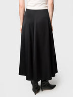 Marville Road The Rhonda satin skirt, sort