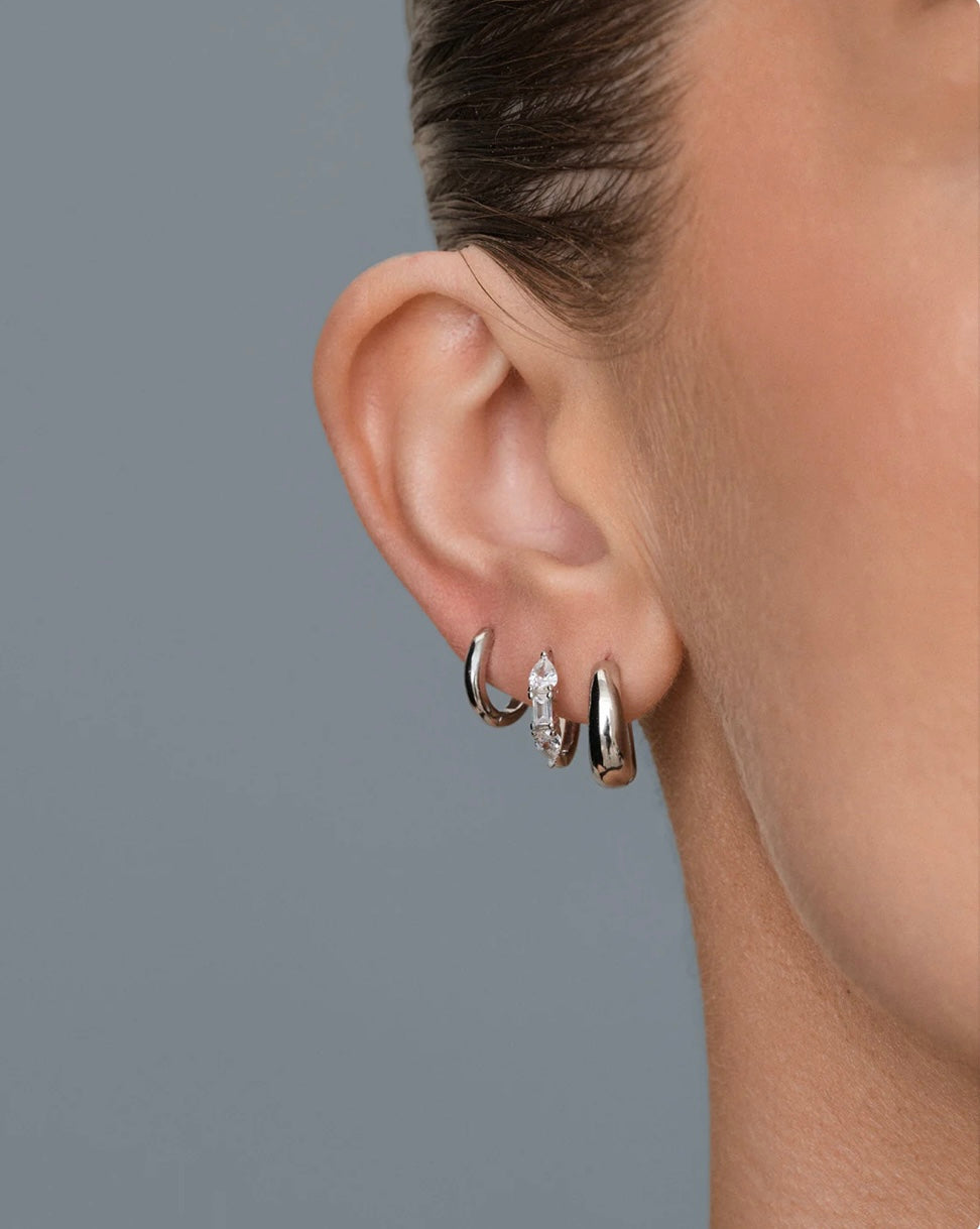 Dome Hoops Medium, sølv