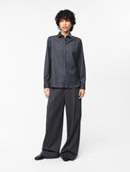 Julie Josephine Liv Wool Shirt, Stone grey