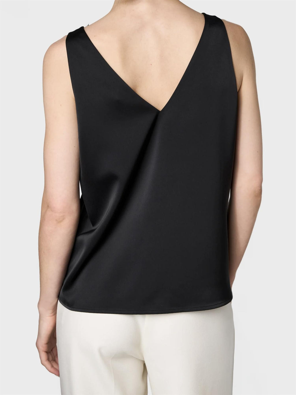 Marville Road The Virelle satin top, sort