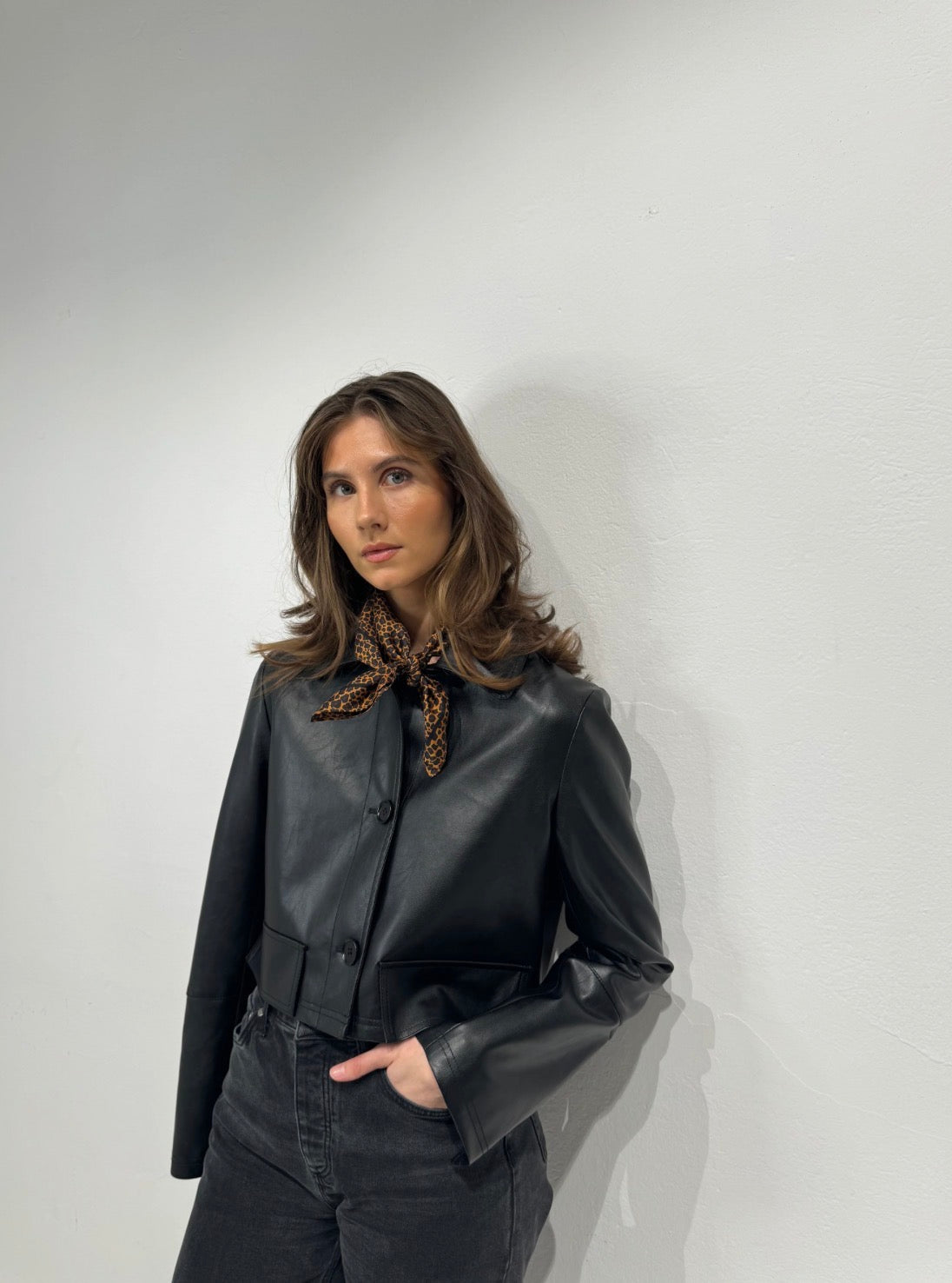 Lescarf Leo, brown 50x50