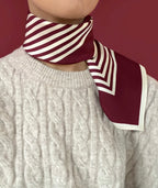 Le scarf No. 13, Wine Red, 65x65