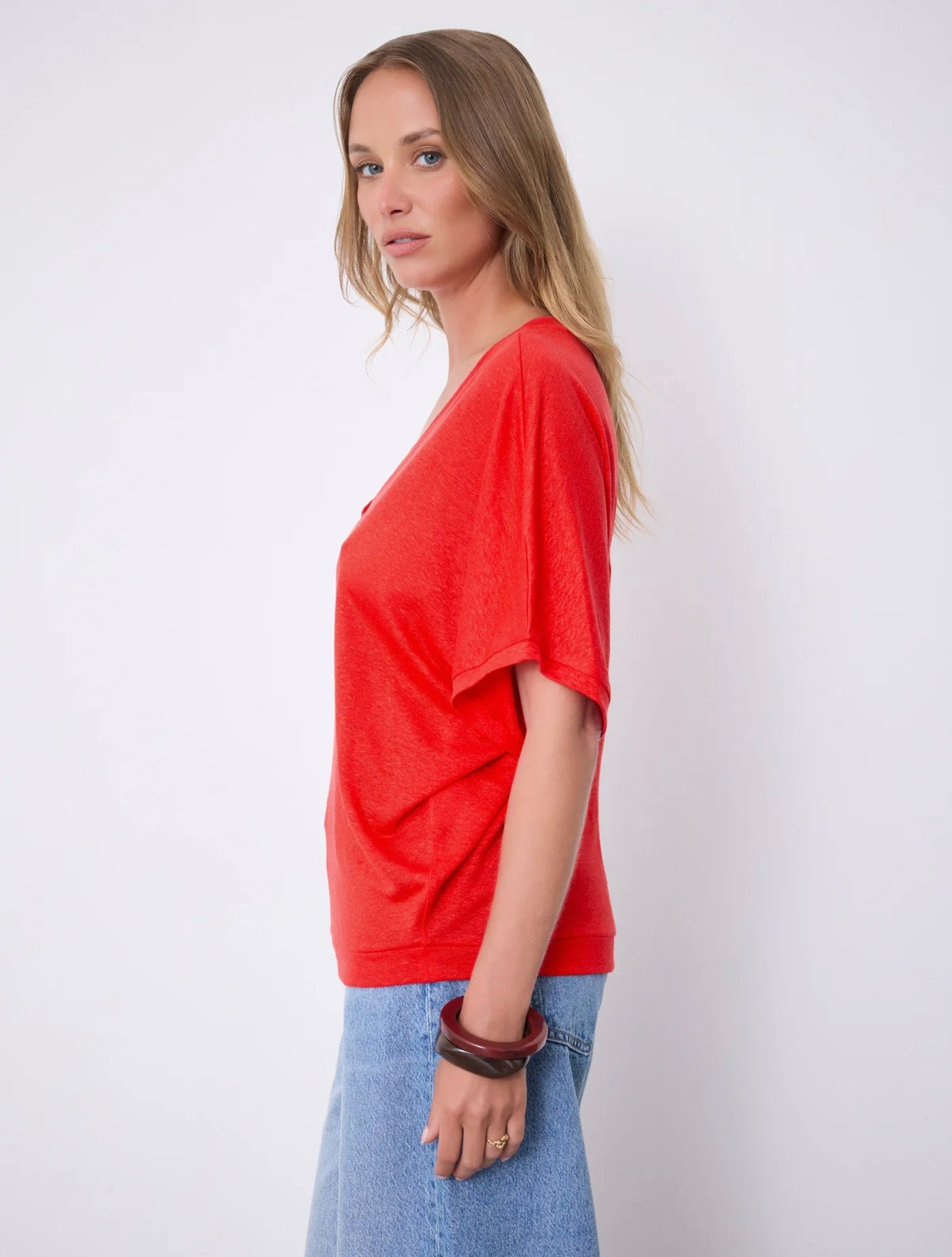 Notshy Cashmere Sophia tshirt, Rød