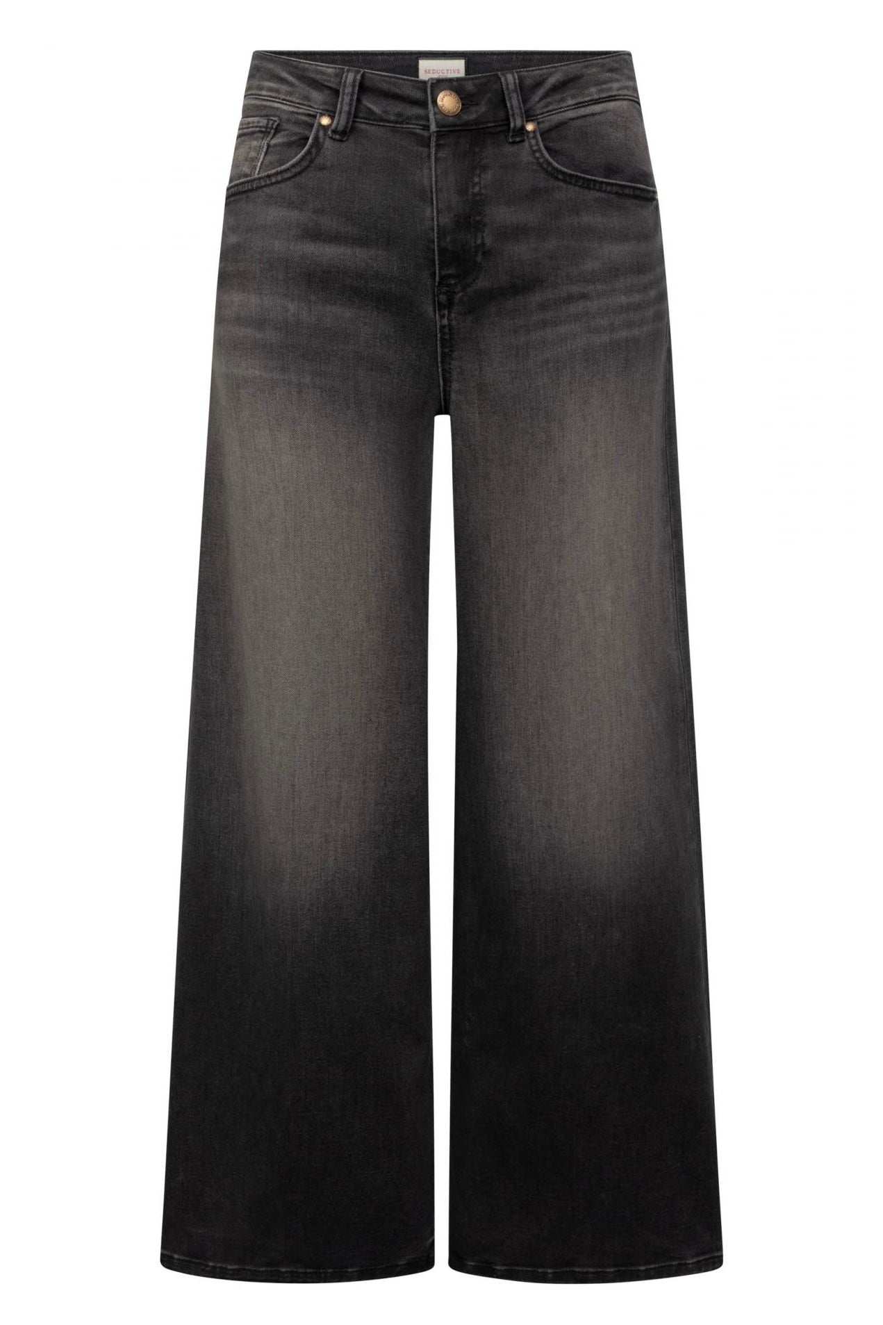 Seductive Maury rich soft denim, gråsvart