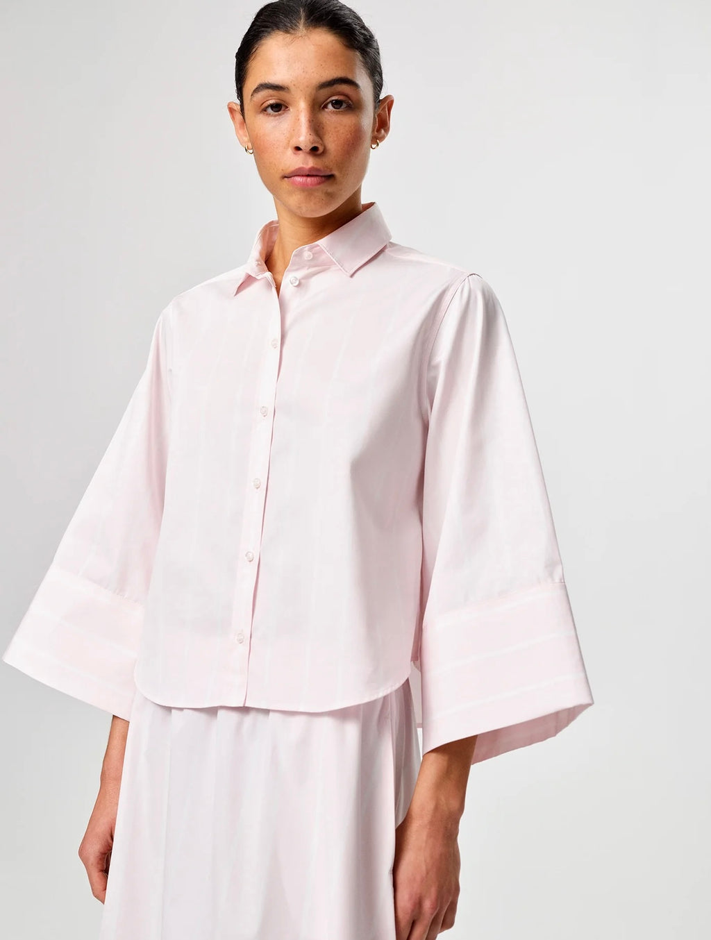 Julie Josephine Anja shirt, Peony stripe