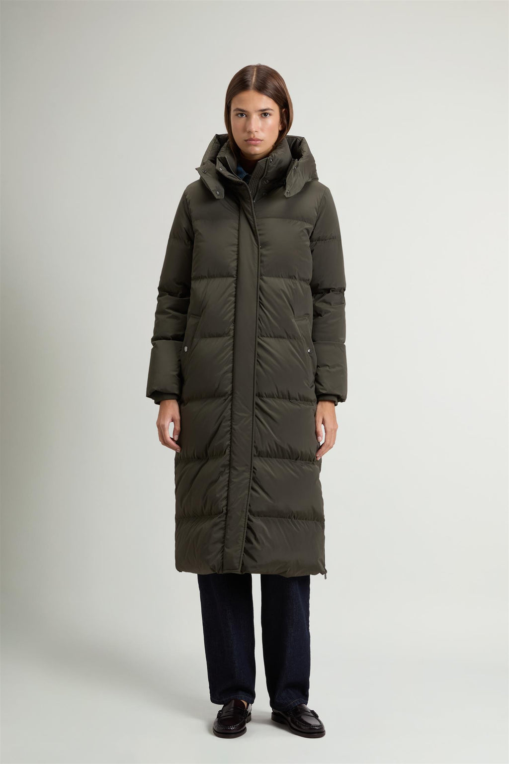 Woolrich Long Kelly parka, dark green