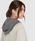 Notshy Cashmere Gustave balaclava zip,  koksgrå