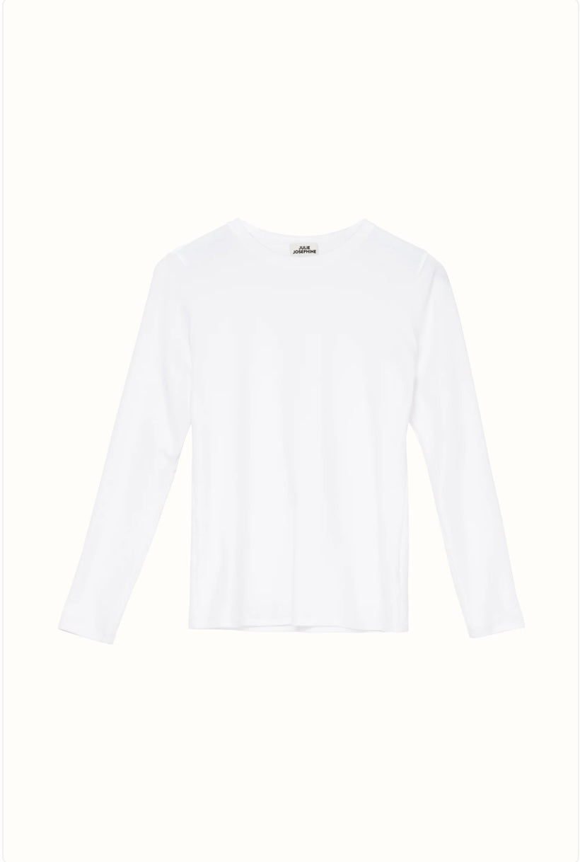 Julie Josephine Andrea Longsleeve, hvit