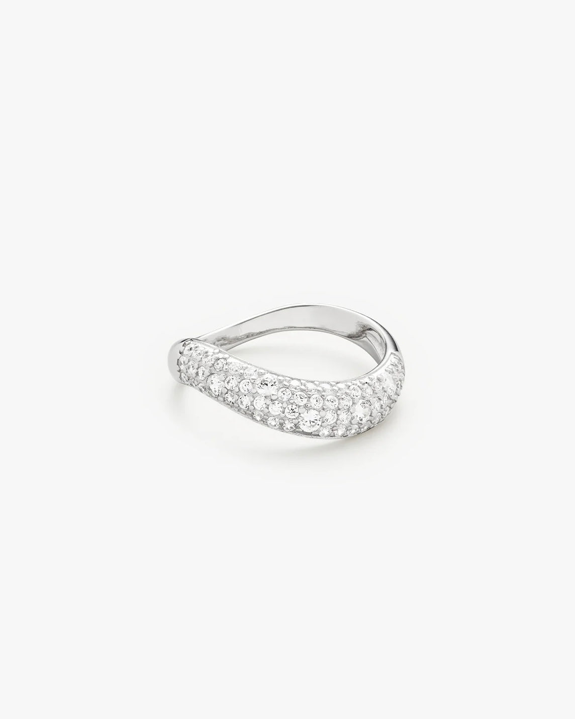 Philippa Studios Wave Pave ring, sølv
