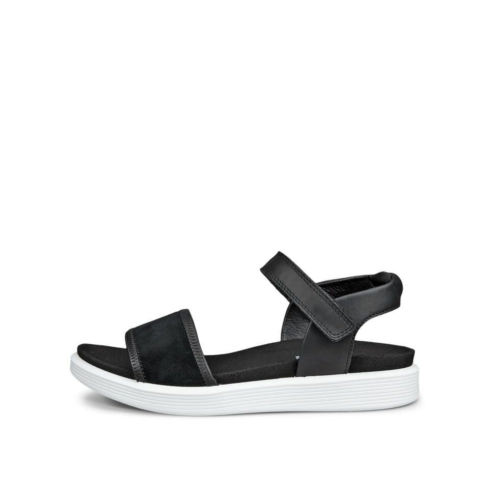 ECCO Soft sandal D 2, Sort