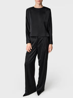 Marville Road The Cedar satin blouse, sort