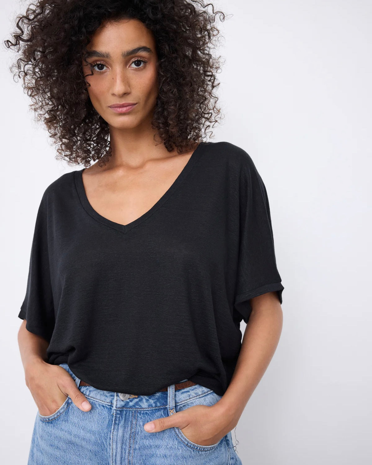 Notshy Cashmere Sophia tshirt, Sort