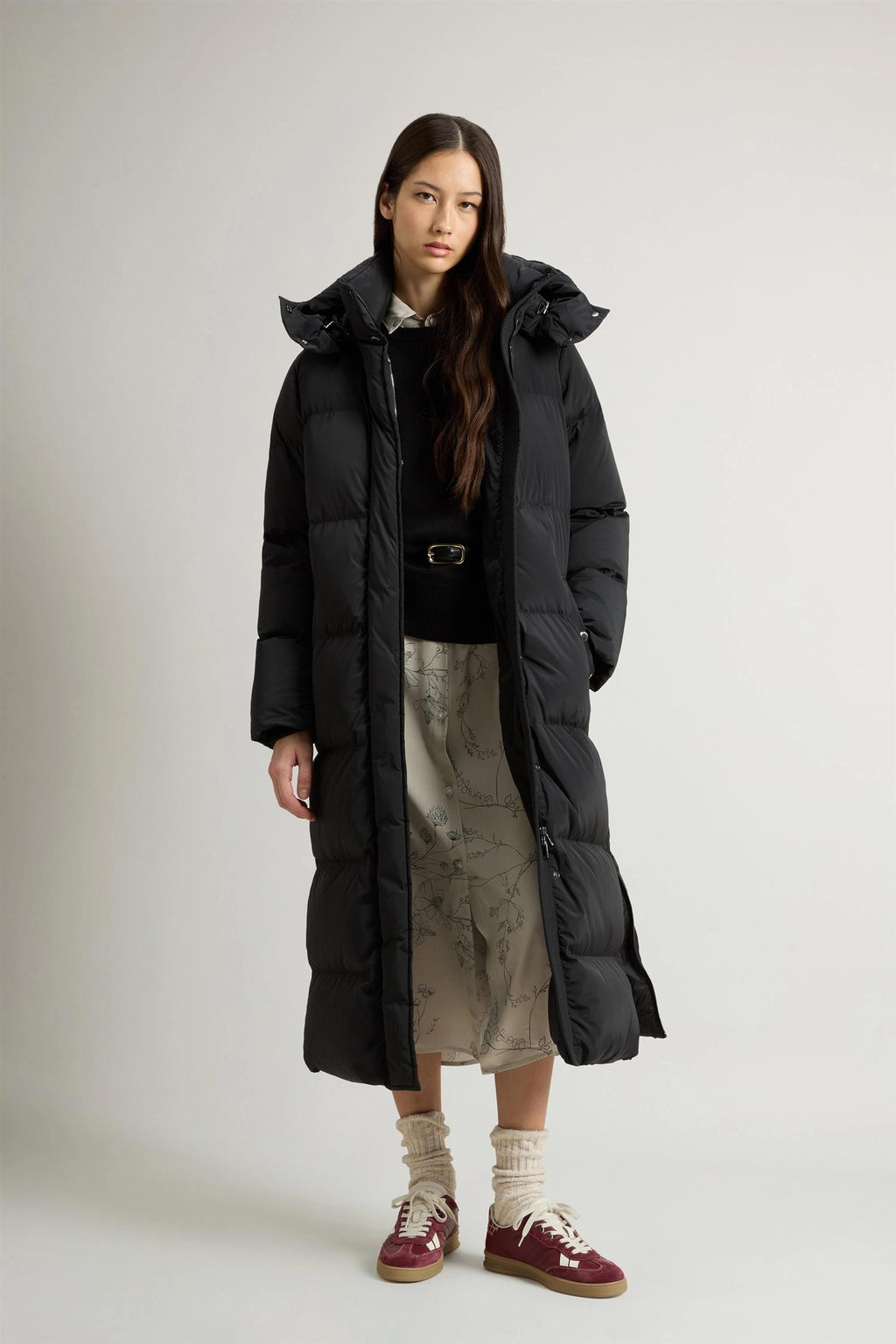 Woolrich Long Kelly parka, svart