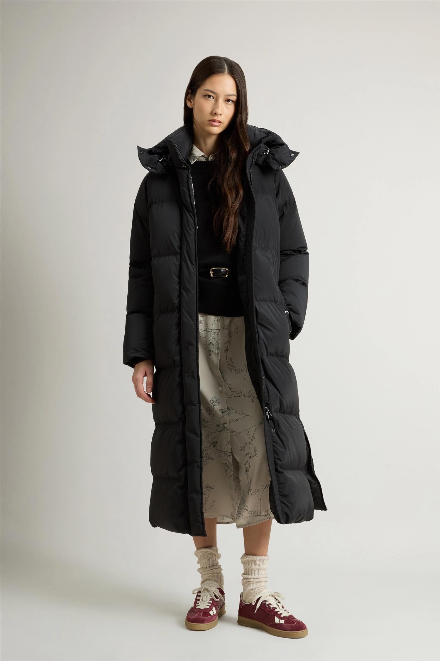 Woolrich Long Kelly parka, svart