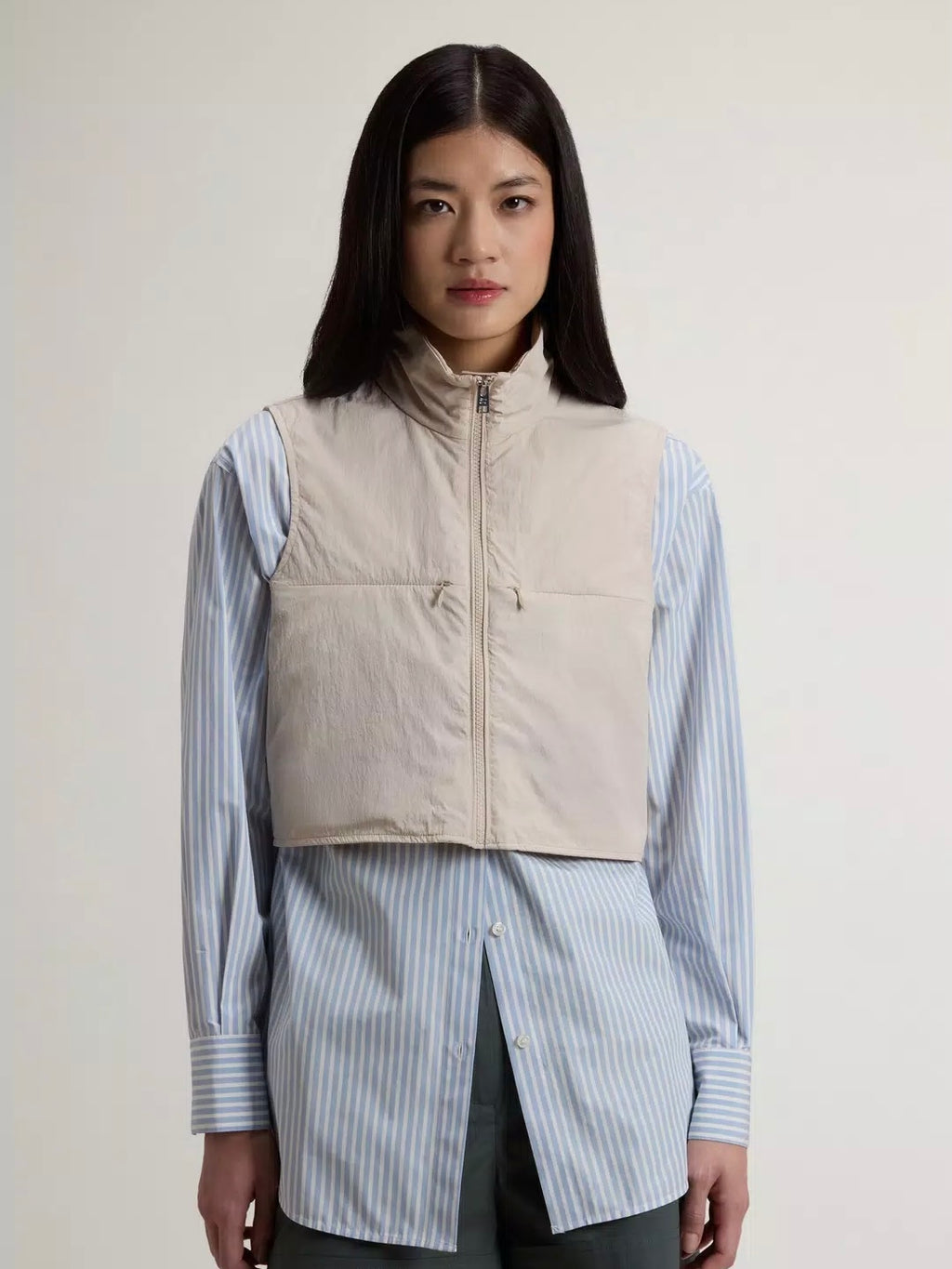 Woolrich Layering vest, light oak