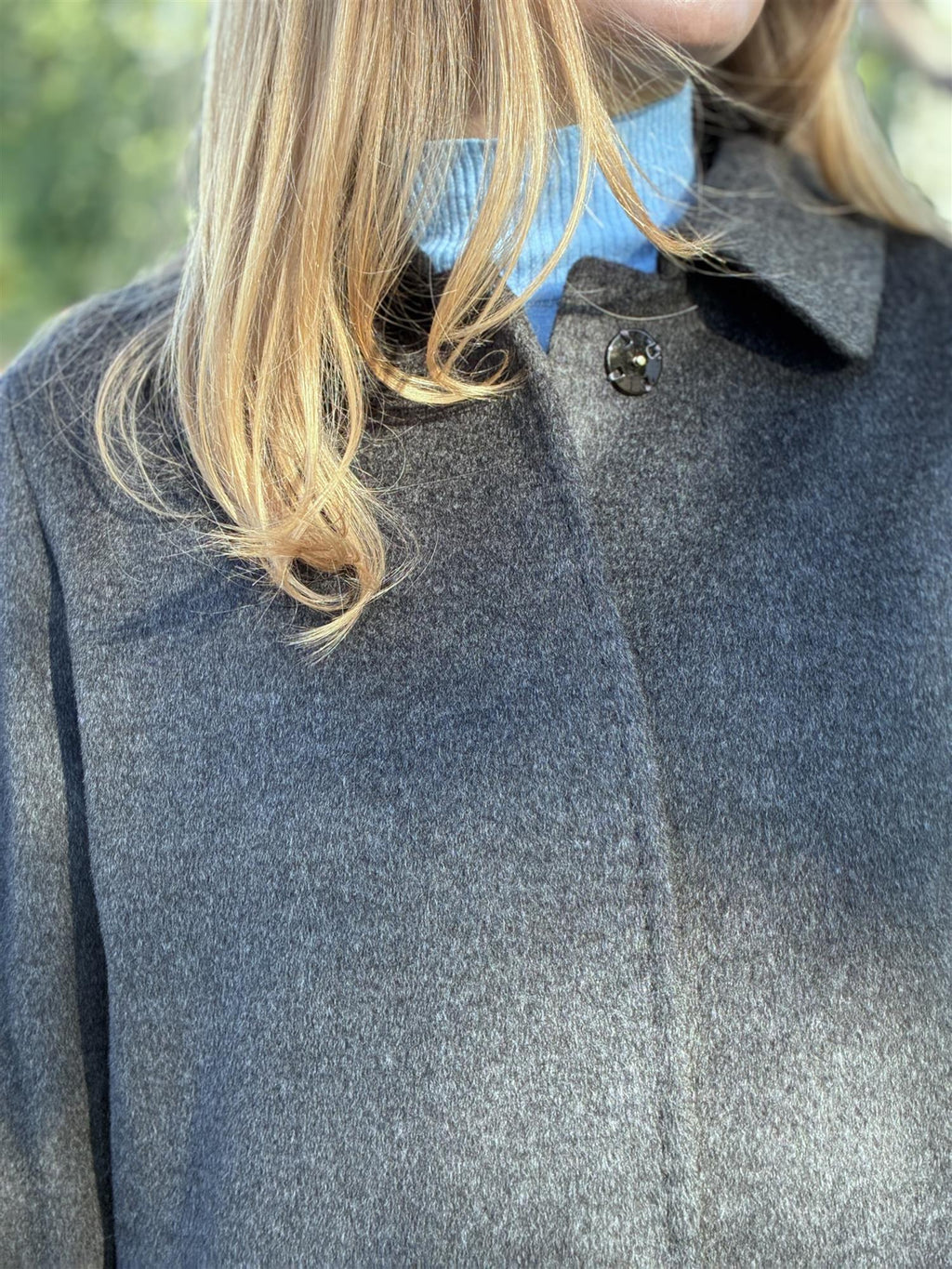 Natura Cashmere Nella coat, colombo dark grey