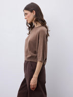 Notshy Cashmere Lilou top, cafe au lait
